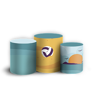 Trio Cilindro - Volei - Sublimado 3D