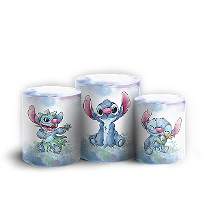 Trio Cilindro - Lilo Stitch Angel - Sublimado 3D