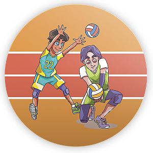 Capa Mini Painel Sublimado - Volei