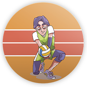 Capa Mini Painel Sublimado - Volei