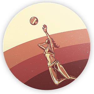 Capa Mini Painel Sublimado - Volei