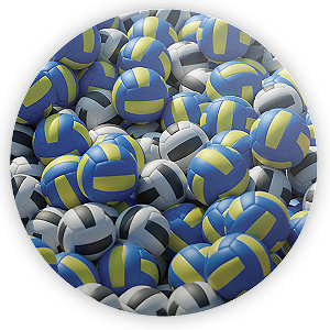 Painel Redondo - Volei - Sublimado 3D