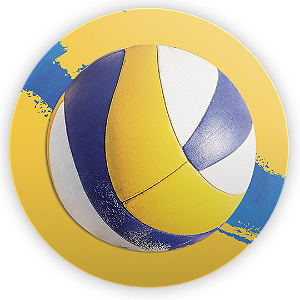Painel Redondo - Volei - Sublimado 3D