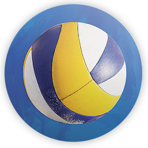 Painel Redondo - Volei - Sublimado 3D