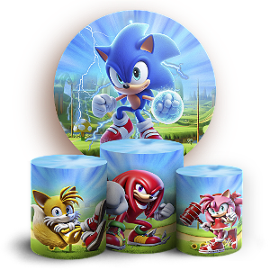 KIT Redondo e Trio - Sonic - Sublimado 3D