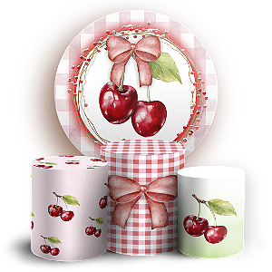 KIT Redondo e Trio - Cerejinha - Sublimado 3D