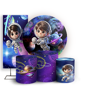 KIT Redondo Trio e Faixa - Astrounauta - Sublimado 3D