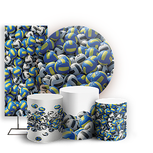 KIT Redondo Trio e Faixa - Volei - Sublimado 3D