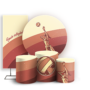 KIT Redondo Trio e Faixa - Volei - Sublimado 3D