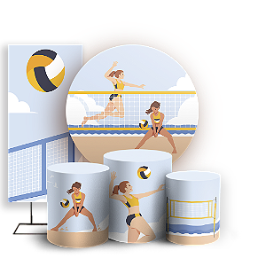 KIT Redondo Trio e Faixa - Volei - Sublimado 3D