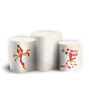 Trio Cilindro - Festa Junina - Sublimado 3D