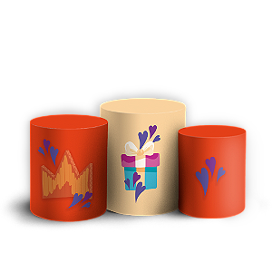 Trio Cilindro - Dia dos Pais - Sublimado 3D