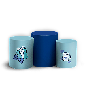 Trio Cilindro - Dia dos Pais - Sublimado 3D