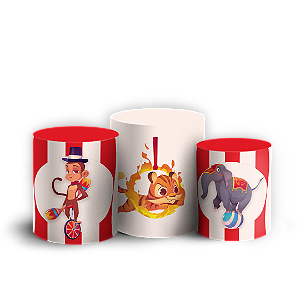 Trio Cilindro - Circo - Sublimado 3D