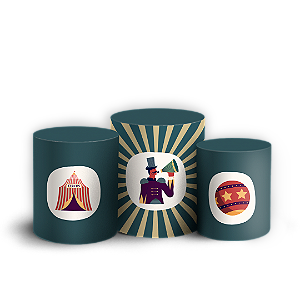 Trio Cilindro - Circo - Sublimado 3D