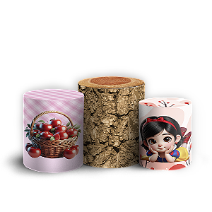 Trio Cilindro - Branca De Neve - Sublimado 3D