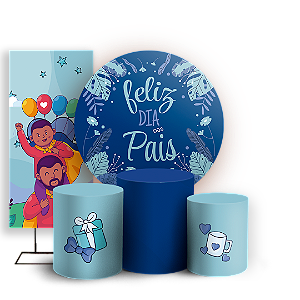 KIT Redondo Trio e Faixa - Dia dos Pais - Sublimado 3D