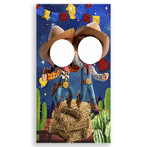 Painel Interativo Vazado - Festa Junina
