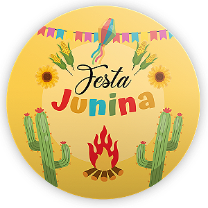 Painel Redondo - Festa Junina - Sublimado 3D