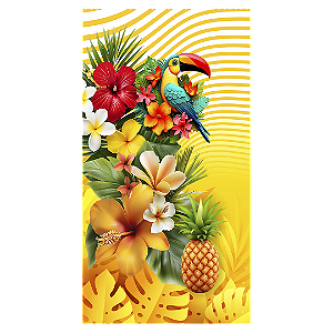 Faixa Lateral - Tropical Floral - Sublimado 3D