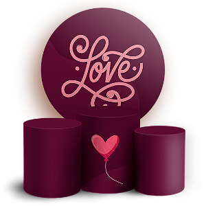 KIT Redondo e Trio - Namorados - Sublimado 3D