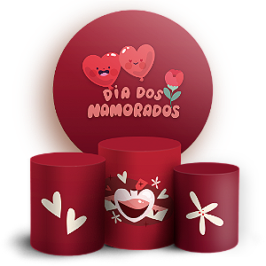 KIT Redondo e Trio - Namorados - Sublimado 3D