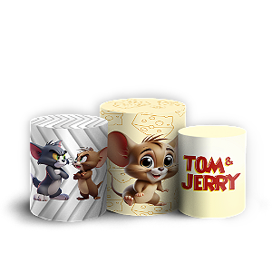 Trio Cilindro - Tom E Jerry - Sublimado 3D