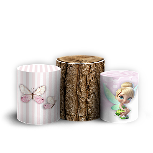 Trio Cilindro - Sininho Tinkerbell - Sublimado 3D