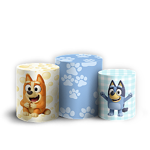 Trio Cilindro - Bluey - Sublimado 3D