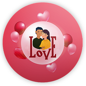 Mini Painel - Namorados - Sublimado 3D