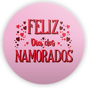 Painel Redondo - Namorados - Sublimado 3D