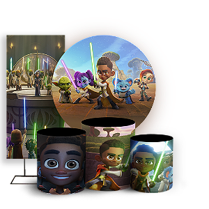 KIT Redondo Trio e Faixa - Star Wars - Sublimado 3D