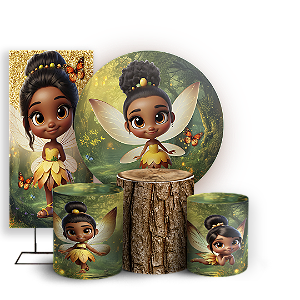 KIT Redondo Trio e Faixa - Sininho Tinkerbell - Sublimado 3D