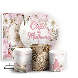 KIT Redondo Trio e Faixa - Religioso Evangelico - Sublimado 3D