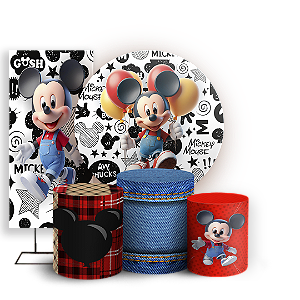 KIT Redondo Trio e Faixa - Mickey - Sublimado 3D