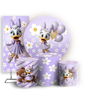 KIT Redondo Trio e Faixa - Margarida - Sublimado 3D