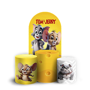 Faixa Lateral e Trio Cilindro Sublimado 3D Vest Facil - Tom E Jerry