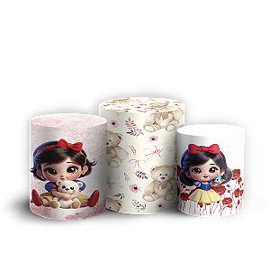 Trio Cilindro - Branca de Neve - Sublimado 3D