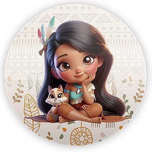 Mini Painel - Pocahontas - Sublimado 3D