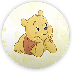 Painel Redondo - Ursinho Pooh - Sublimado 3D