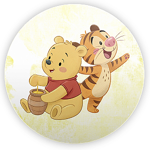 Painel Redondo - Ursinho Pooh - Sublimado 3D