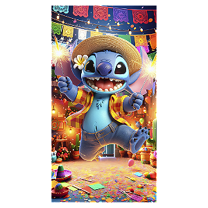 Faixa Lateral - Lilo Stitch Festa Junina - Sublimado 3D