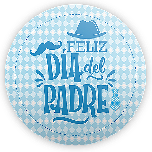 Painel Redondo - Dia del Padre - Sublimado 3D