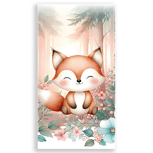 Faixa Lateral - Animais Bosque Encantado - Sublimado 3D