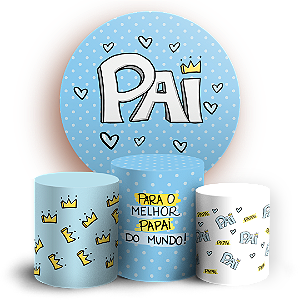 KIT Redondo e Trio - Dia dos Pais - Sublimado 3D