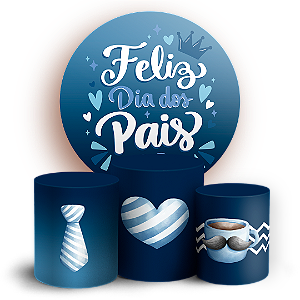 KIT Redondo e Trio - Dia dos Pais - Sublimado 3D