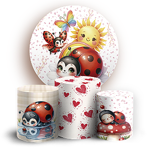 KIT Redondo e Trio - Joaninha - Sublimado 3D