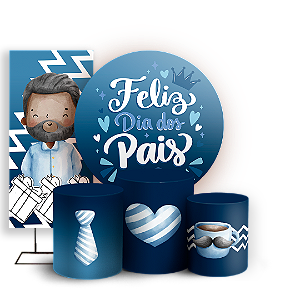 KIT Redondo Trio e Faixa - Dia dos Pais - Sublimado 3D