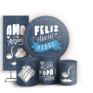 KIT Redondo Trio e Faixa - Dia del Padre  - Sublimado 3D