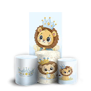 Faixa Lateral e Trio Cilindro Sublimado 3D Vest Facil - Leãozinho